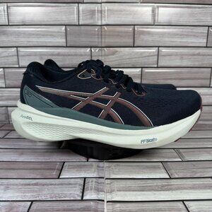 Asics Women's Black with Rose Gold Accent Running Sneakers